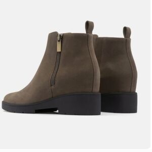 ABEO Horizon Zip Metatarsal Olive Heeled Bootie Boot Fall 6.5